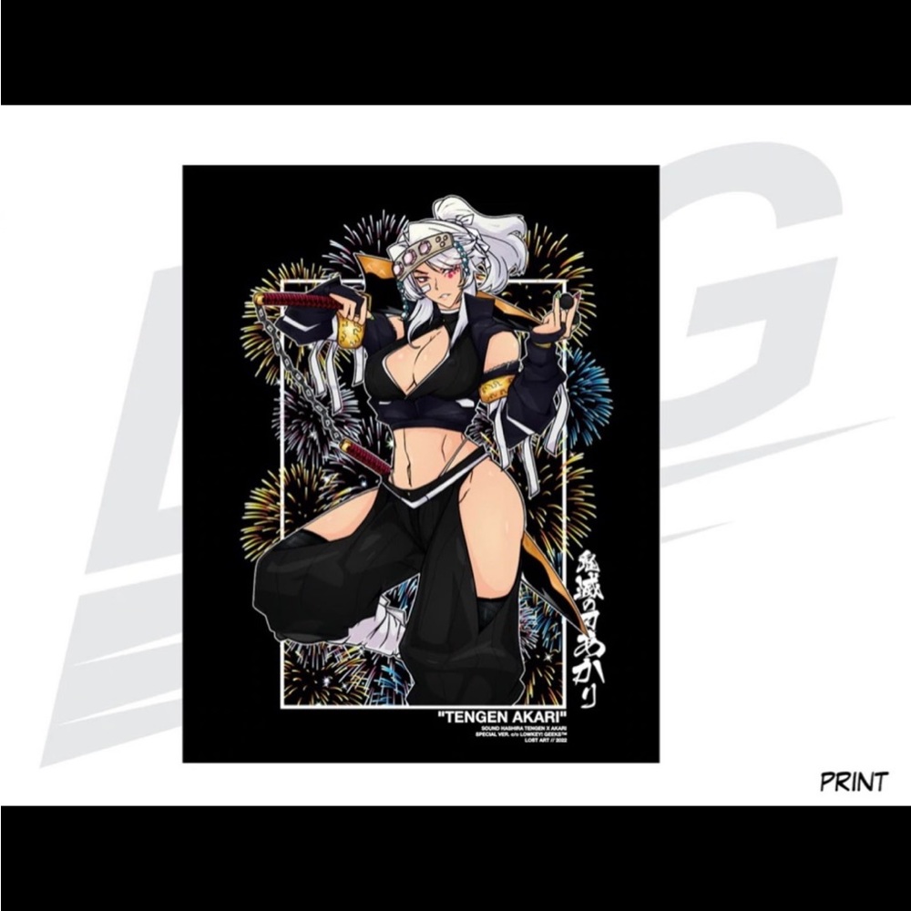 Lowkey Geeks "TENGEN AKARI" Print
